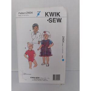 Kwik Sew‎ Toddler Top Bodysuit Jumper Sewing Pattern 2404 Sizes T1-T4